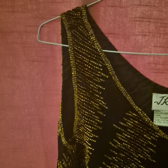 J Kara Black with Gold embellishment in gold Top - Picture 13 of 13